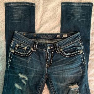 Miss Me Distressed Straight Jeans